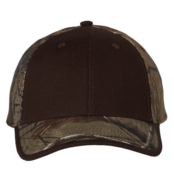 Solid Front Camo Back Cap Thumbnail