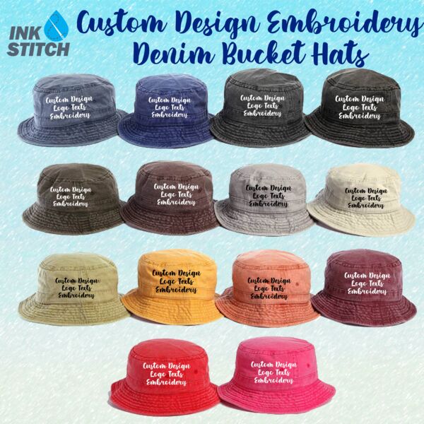 1505 Denim Bucket Hats Thumbnail