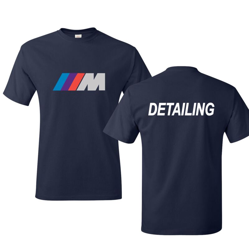 BMW M DETAILING Crewneck Port Company 100% Cotton T-Shirts - 3 Colors Thumbnail