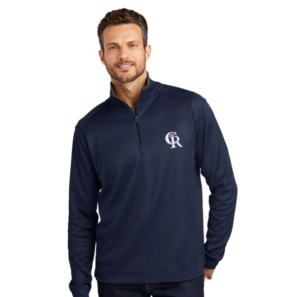 CR Vertical Texture 1/4-Zip Pullover Thumbnail