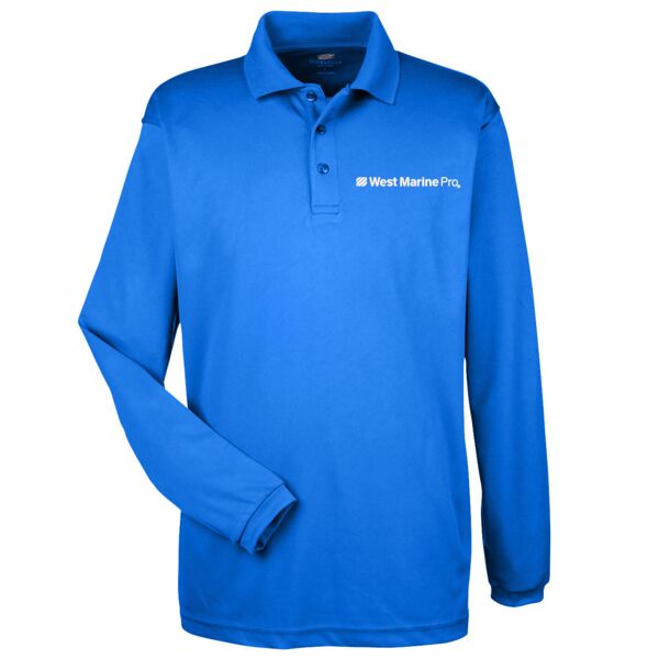 Unisex UltraClub Long Sleeve Polo Thumbnail