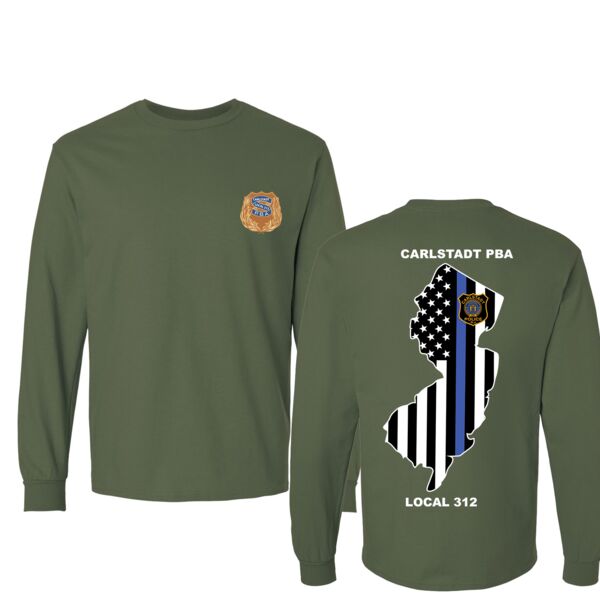 Carlstadt Police PBA Cotton Unisex Long Sleeve T-shirts Thumbnail