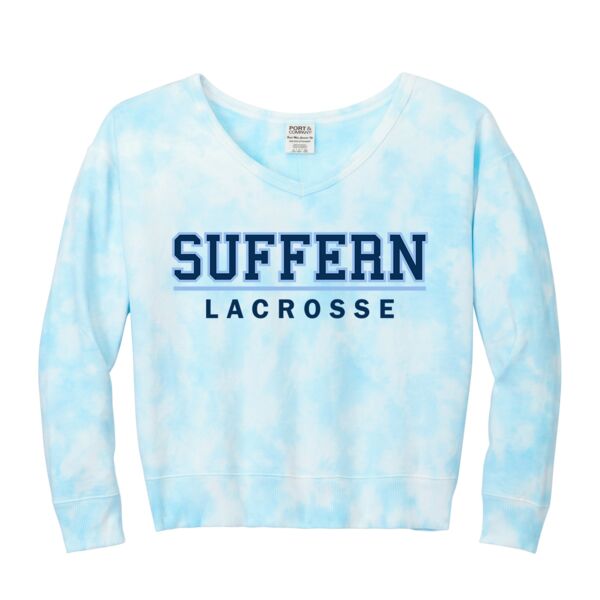 Suffern Beach Wash® Cloud Tie-Dye V-Neck Sweatshirt Thumbnail