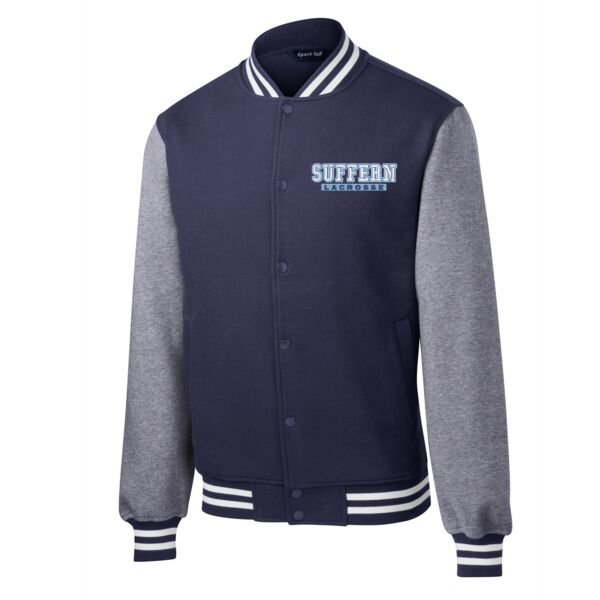 Suffern Unisex Fleece Letterman Jacket Thumbnail