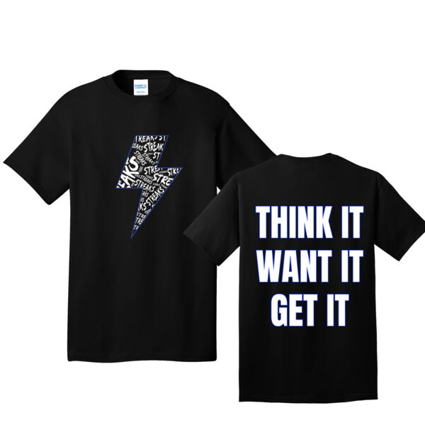 Streaks Cheerleading Unisex Adult/Youth Cotton T-shirts (Mandatory for 14U, 10U and 6U) Thumbnail