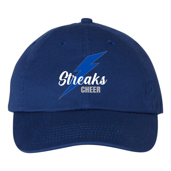 Streaks Cheerleading Cotton Baseball Caps Thumbnail