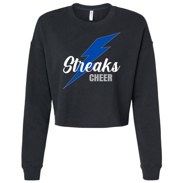 Streaks Cheerleading Women Cropped Crewneck Sweatshirts  Thumbnail