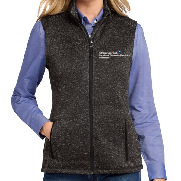 Ladies Sweater Fleece Vests for Nurse Fellow Thumbnail