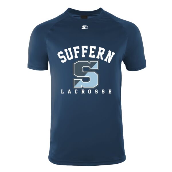 Suffern White Logo Starter Men/Youth Crew Neck Tee  Thumbnail