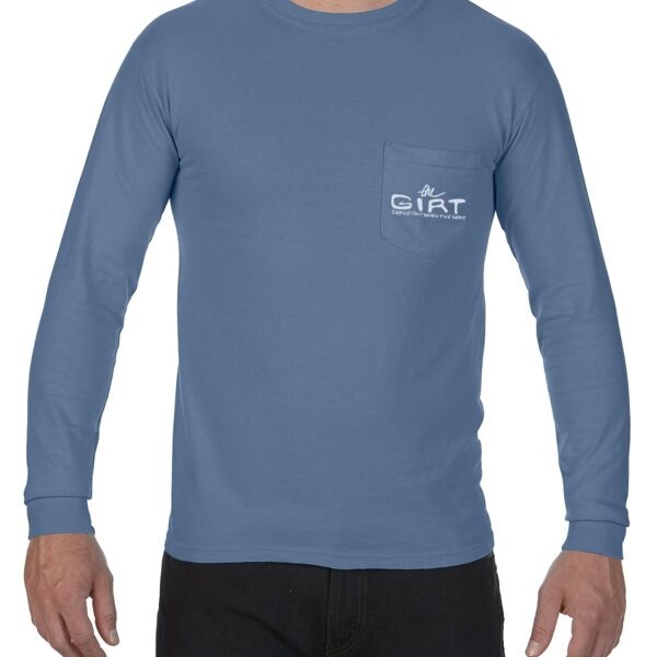 GIRT Freehand Logo Comfort Colors ® Heavyweight Ring Spun Long Sleeve Pocket Tee Thumbnail