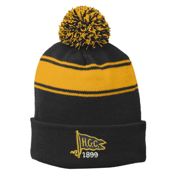 HGC Stripe Pom Pom Beanie Thumbnail