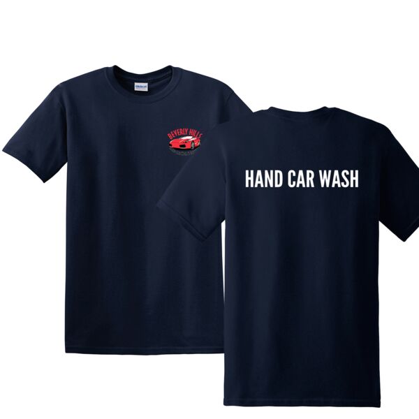 Beverly Hills Car Wash 100% Cotton Short Sleeve Shirt - Navy Thumbnail