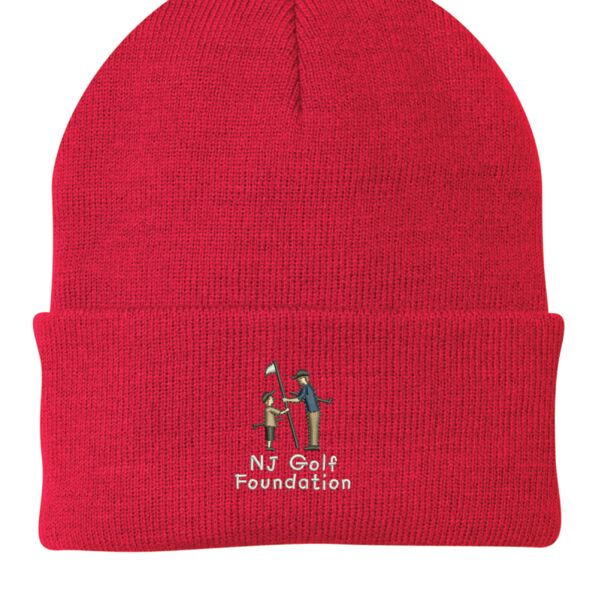 NJ Golf Foundation Winter Beanie Knit Cap Thumbnail