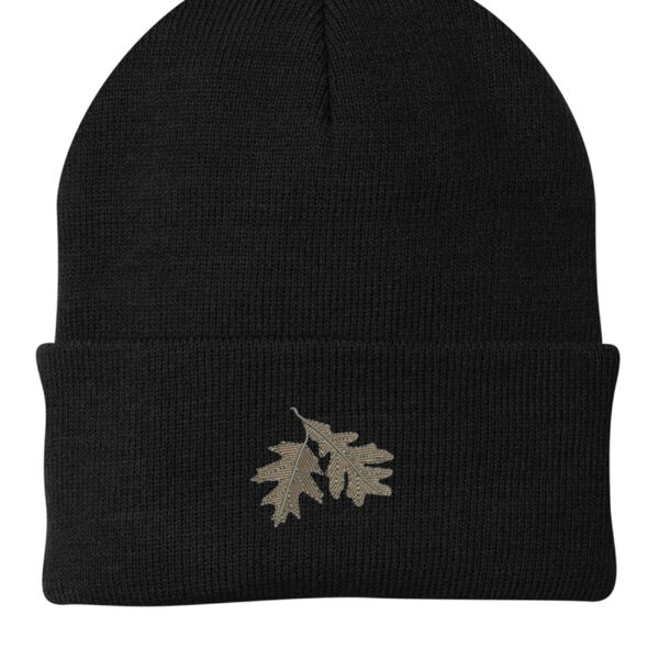 Black Oak Valley Winter Beanie Knit Cap Thumbnail